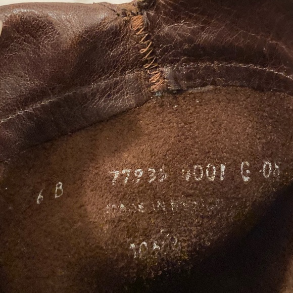 FRYE Jane Tall Pull On/Fold Over Boots Dark Brown Vintage Pull-Up Leather Size 6 - Picture 11 of 12